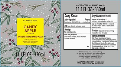 Label Image (Candy Apple Scented Antibacterial Hand Wash Bzk 330 mL)